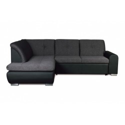 Джонатан 095 диван-кровать У1пф-2д-Б (левый угол) 242 серо-черный