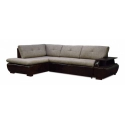 Дюссельдорф147 угловой диван-кровать У1пф-2д-Б (левый угол) 434 серо-коричневый